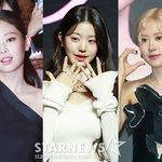 1위 제니, 2위 장원영, 3위 로제