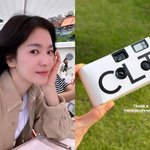 송혜교도 '필카'를 쓰네…"땡큐" 감성 한 컷