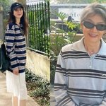 정려원, 엄마랑 커플 셔츠로 힙하게…패션 <b>DNA</b>는 유전이었다
