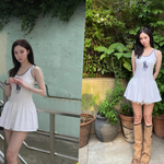 윈터, 사람 다리 맞아? 툭 치면 큰일 날 젓가락 각선미