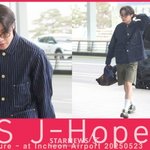 <b>BTS</b> 제이홉 '어린왕자 같은 모습으로 출국!'