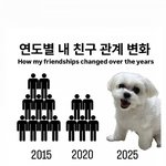 [웃픽] <b>연도별</b> 내 친구관계 변화.jpg