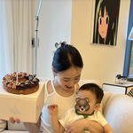 손연재, 훌쩍 큰 '<b>폭풍</b>성장' 아들 공개…엄마보다 크겠네