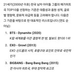 [댓글부탁해] [오피셜] 21세기 케이팝아이돌 메가히트곡 <b>TOP</b>10