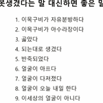 [웃픽] 못생겼다는 말 <b>대신</b>하면 좋은 말