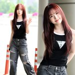 '표정 부자' 엔믹스 해원, 공항을 화사하게 만드는 햇살 <b>미소</b>