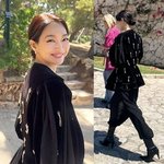 “<b>검정</b> 벨벳에 찢었다”…신민아, 지중해 햇살 아래 고전 우아美 폭발