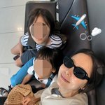 김나영, 결국 마이큐와 떠났다..두 아들과 홀가분한 미소