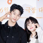 [현장포토] "태양의 커플"...차학연·정지소, 풋풋한 하트