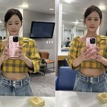  <b>복부</b> 노출 당당한 '예비 신부'…"크롭티 어울려" 여유까지