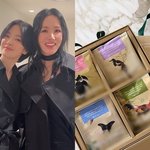 송혜교, 엄정화 자매 브랜드 론칭 응원..예쁜 사람들끼리 친하네