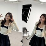 이혼 후 물오른 미모…니트+스커트로 ‘프레피룩’ 완성 [<b>MD</b>스타]