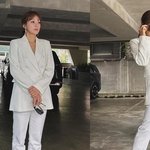 채연, 화이트 슈트 완벽 소화