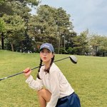 잘치는 걸까”…기은세, 유쾌한 여름 <b>골프</b>→늘 새롭던 일상 한순간
