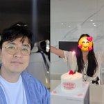 '박지윤 이혼' 최동석 "내 사랑" <b>촛불</b> 켜고 축하..미소 가득