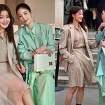 이시영·기은세, 시스루 입은 예쁜 언니들! 파리에서 투샷 찍었다...