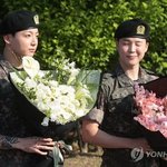 [포토] <b>BTS</b> 방탄 지민·정국 전역