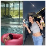 화사, 풀장에 둥둥…경주마저 취하게 만든 밤텐션 폭발