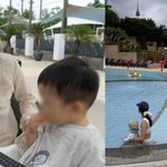 72억家 손연재 아들과 <b>호텔</b> 수영장 데이트, 군살 1도 없는 애엄마
