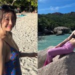 소진︎<b>이동하</b>, 한국 떠났다..'신혼여행 성지'서 과감 노출 "사랑스러워"