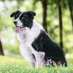 [어케생각해] 취미로 그린 보더콜리 그림