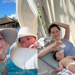 이유영, 수영복 입고 여유로운 육아.."남편 똑닮은 딸=천사