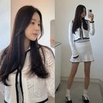 어딜 봐서 42세 엄마?…171cm 비율로 '니트 투피스' <b>소화</b>