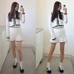 ‘검사 사모님’ 한지혜, 하객룩 이렇게 입고 갈 거야? 니트 투피스의...