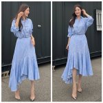 ‘검사 사모님 맞습니다’…한지혜, 셋업은 단아·힐은 살짝 높이다