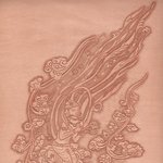 [가죽공예] 가죽 공예-성덕대왕 신종(에밀레종-비천상) <b>카빙</b>