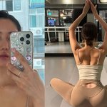 한그루, 레깅스 터질라…엉덩이+등근육 ‘탄탄 <b>뒤태</b>’ [DA]