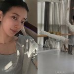 '민 결혼식 불참' 수지, 발레리나 자태 공개…완벽 등 라인 '감탄'