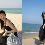 류이서 여름 맞이 ‘블랙 앤 <b>실버</b>’ 비치룩 공개, 우아한 미모 여전