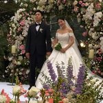 박하나김태술, 화려한 야외 결혼식 현장…"하늘에서 내려온 <b>천사</b>"