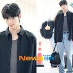 차은우가 입으면 무채색도 눈부셔, 블랙 셔츠 하나 걸쳤는데 조각상