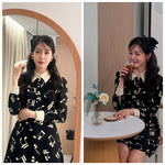 [댓글부탁해] 성유리, 음악<b>무늬</b> 원피스 입고…커피 한 잔에 담긴...