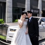 '뽀미언니' 하지혜,영화 같은 결혼식..은빛 롤스로이스 웨<b>딩카</b>에 하객...