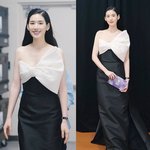 정은채, <b>리본</b>이 드라마틱! 시선올킬 조각 같은 블랙;화이트 꾸띄르...