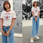 조윤희, 단발에 Y2K 한 스푼…레트로 티셔츠에 쿨한 눈빛