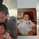 "해이 닮은 우리 엄마"..손담비, 주말 내내 껌<b>딱지</b> 모드