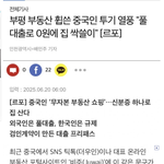 "중국인들 한국 부동산 싹쓸이 <b>열풍</b>."수도권 부동산 규제는 중국인들이