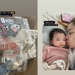  똑 닮은 딸에 뽀뽀..쏟아지는 아기 선물 "오늘도 <b>파이팅</b>"