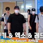동방신기&amp;엑소&amp;레드벨벳, 공항에서 만난 <b>SM</b> 비주얼 맛집 (입국)...
