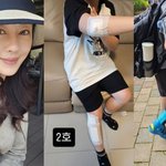 이지현, 깁스하고 <b>목발</b> 짚은 두 자녀에 가슴 철렁 "죄책감 들어"...
