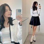 '검사' 한지혜, 41세에 소녀룩이라니…<b>MZ</b>핏 셔링 스커트 '찰떡'