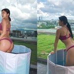 ‘줄리엔강’ 제이제이, 뻥 뚫린 옥상서 비키니만 입고‥몸매 초근접샷...