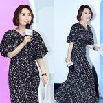 박경림, 튤립 한가득 드레스에 핑크 힐…단아한 진행자룩 완성 ‘우아’