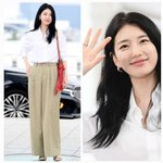 수지, 흰 셔츠에 찰랑이는 검은 머리…168cm 비율에 시선 멈췄다