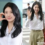 수지, <b>미니멀</b>할수록 더 예뻐…'꾸안꾸' 레드 포인트, '공항패션의...