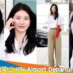 수지, 이 미모 실화⁉️완벽한 미모 (출국)[뉴스엔<b>TV</b>]